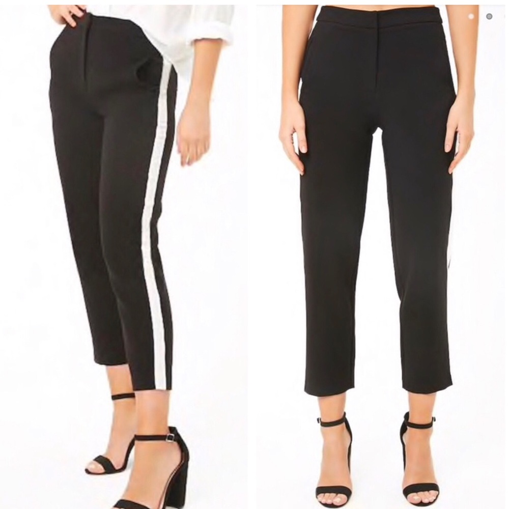 Forever 21 • NWT Contrast Stripe Ankle Pants